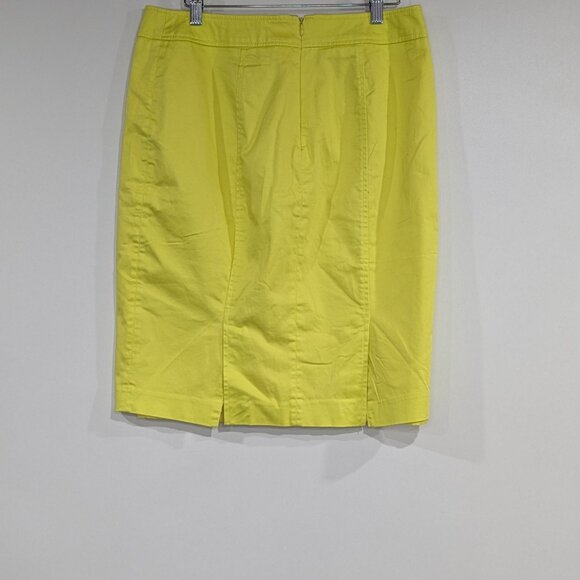 Mossimo Pencil Skirt with Zipper Pocket Yellow Size 12 - Picture 2 of 3